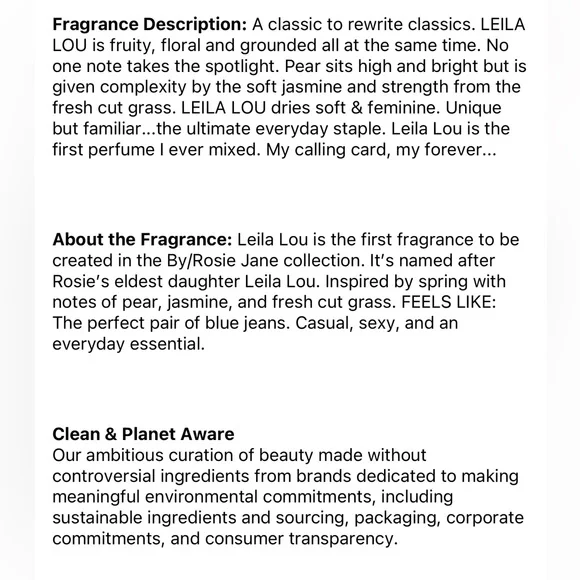 By Rosie Jane Leila Lou Perfume - Picture 7 of 7